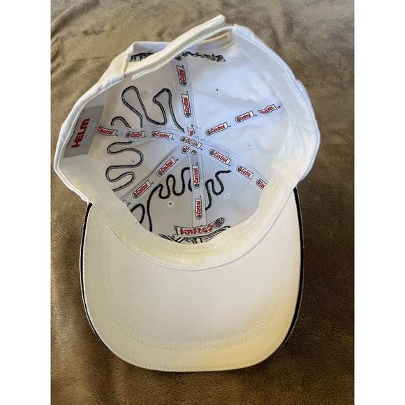 Castrol GTX FRAM Ball Cap White Premium Splatter Hat Adjustable Sludge Happens - Picture 5 of 7